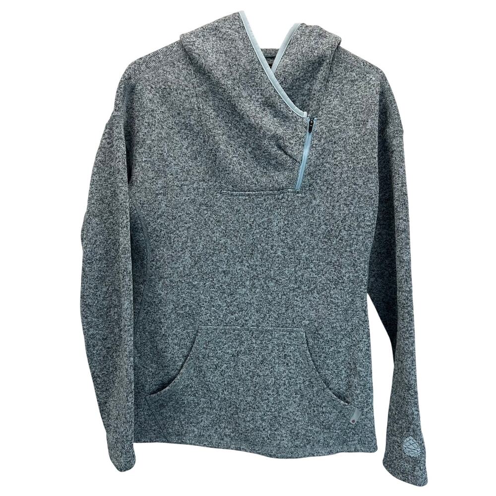 Stio Sweetwater Fleece Hoodie in Windchill Heather Gray Size Small - Picture 2 of 10